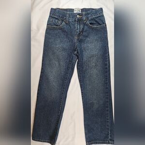 Childrens Place Boys Blue Long Straight Leg Jeans With Adjustable Waist Size 7